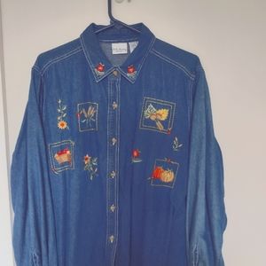 Vintage Denim shirt 14W/16W